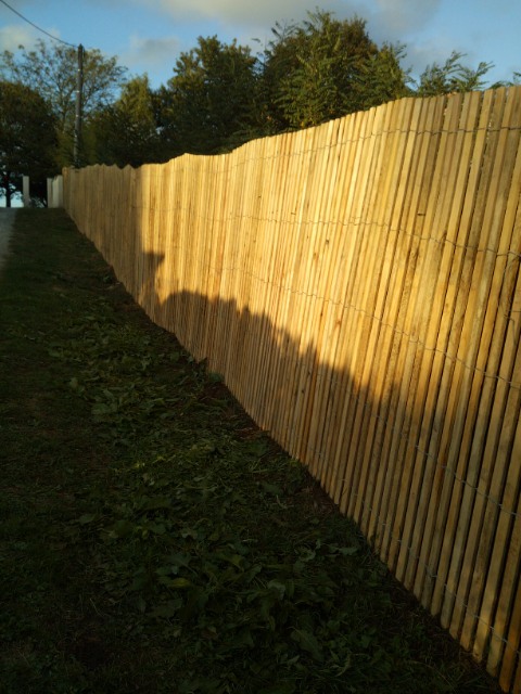  Chestnut fencing 2m high small distance between pales